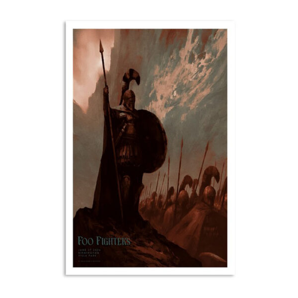 Foo Fighters Villa Park Birmingham Uk June 27 2024 Poster