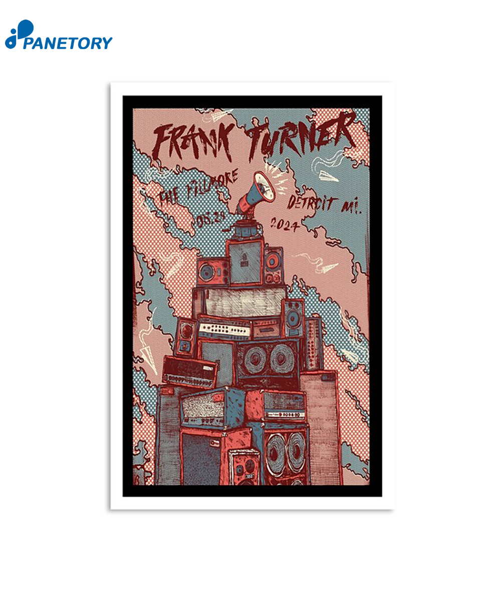 Frank Turner The Fillmore Detroit Mi May 29 2024 Poster 2 Frank Turner The Fillmore Detroit Mi May 29 2024 Poster
