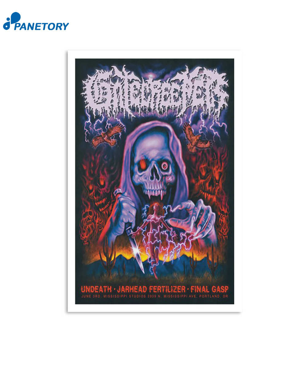Gatecreeper Mississippi Studios Portland Or June 3 2024 Poster 2 Gatecreeper Mississippi Studios Portland Or June 3 2024 Poster