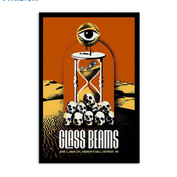 Glass Beams At St. Andrew's Hall In Detroit Mi On June 1 2024 Poster