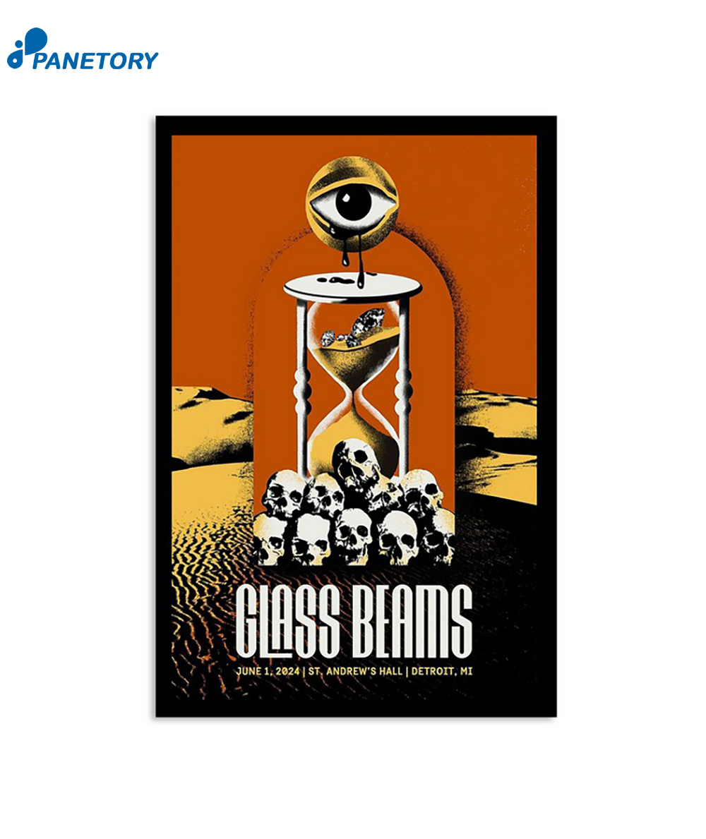 Glass Beams At St. Andrew's Hall In Detroit Mi On June 1 2024 Poster 2 Glass Beams At St. Andrew's Hall In Detroit Mi On June 1 2024 Poster