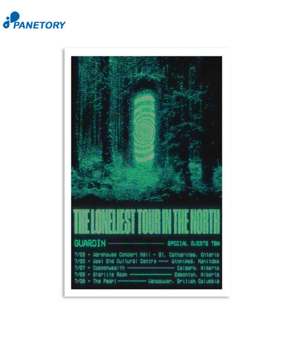 Guardin The Loneliest Place In The North Tour 2024 Poster