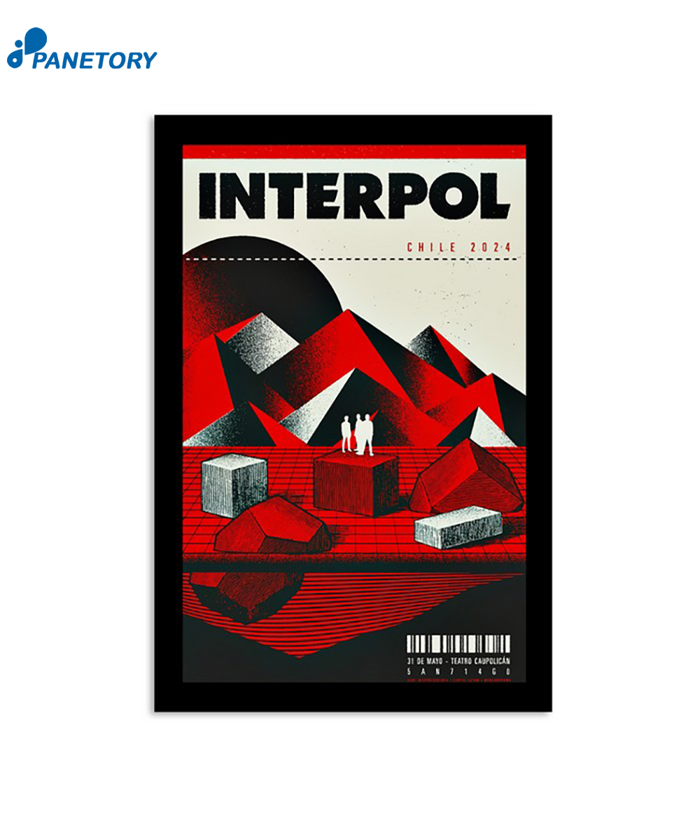 Interpol Teatro Caupolicán Santiago Chile 5-31-2024 Poster 2 Interpol Teatro Caupolicán Santiago Chile 5-31-2024 Poster