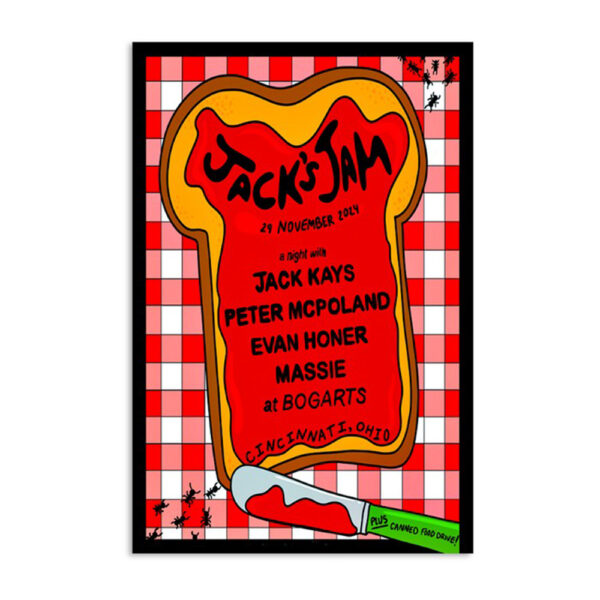 Jack Kays 2nd Annual Jack's Jam At Bogart’s Cincinnati Oh Nov 29 2024 Poster