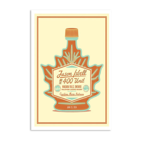 Jason Isbell And The 400 Unit June 23 2024 Fallsview Casino Niagara Falls ON Poster