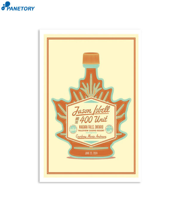 Jason Isbell And The 400 Unit June 23 2024 Fallsview Casino Niagara Falls ON Poster