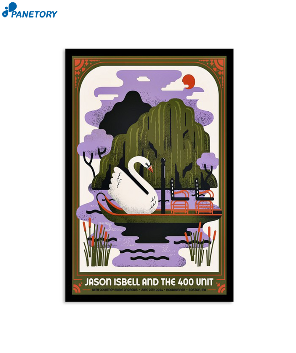 Jason Isbell And The 400 Unit June 25 2024 Roadrunner Boston MA Poster 2 Jason Isbell And The 400 Unit June 25 2024 Roadrunner Boston Ma Poster