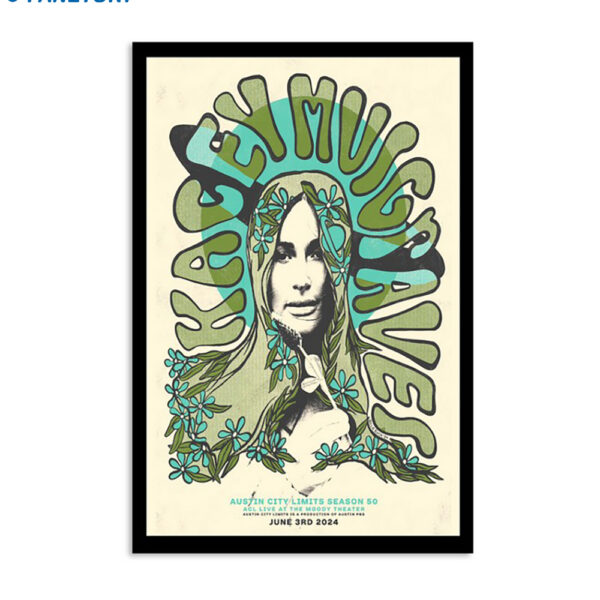 Kacey Musgraves June 3rd 2024 Moody Theater Austin Tx Poster