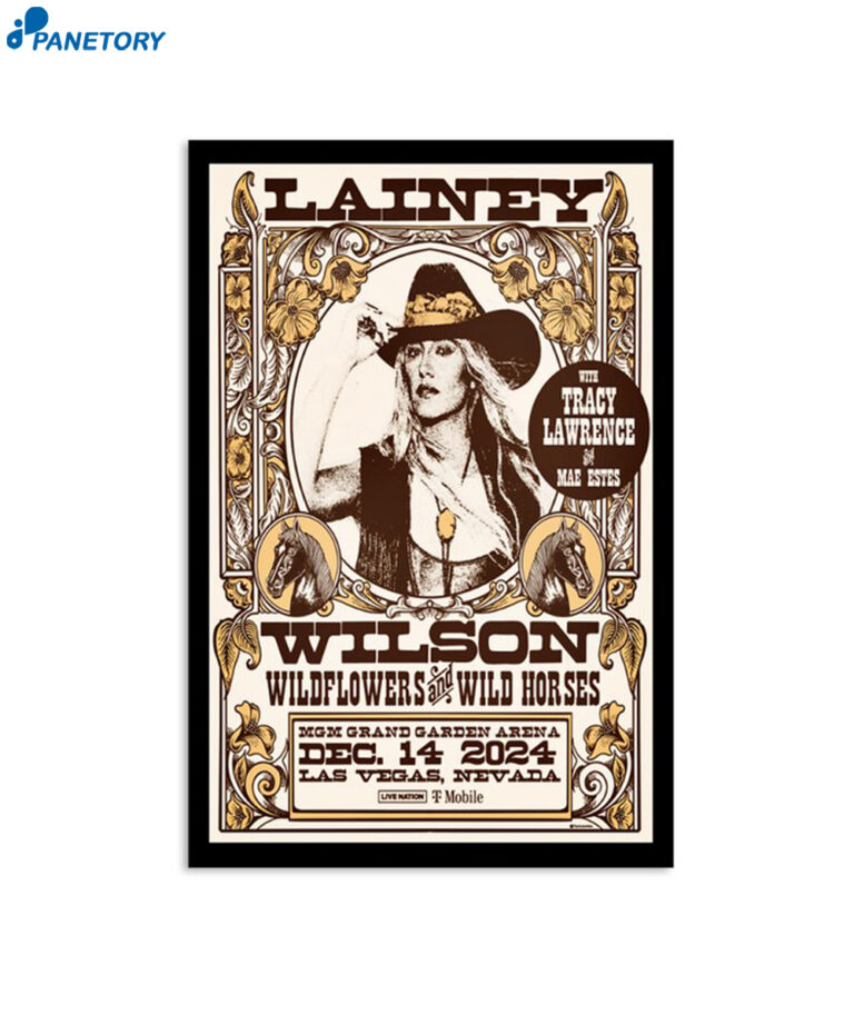 Lainey Wilson Mgm Grand Garden Arena In Las Vegas Nv Dec 14 2024 Poster ...