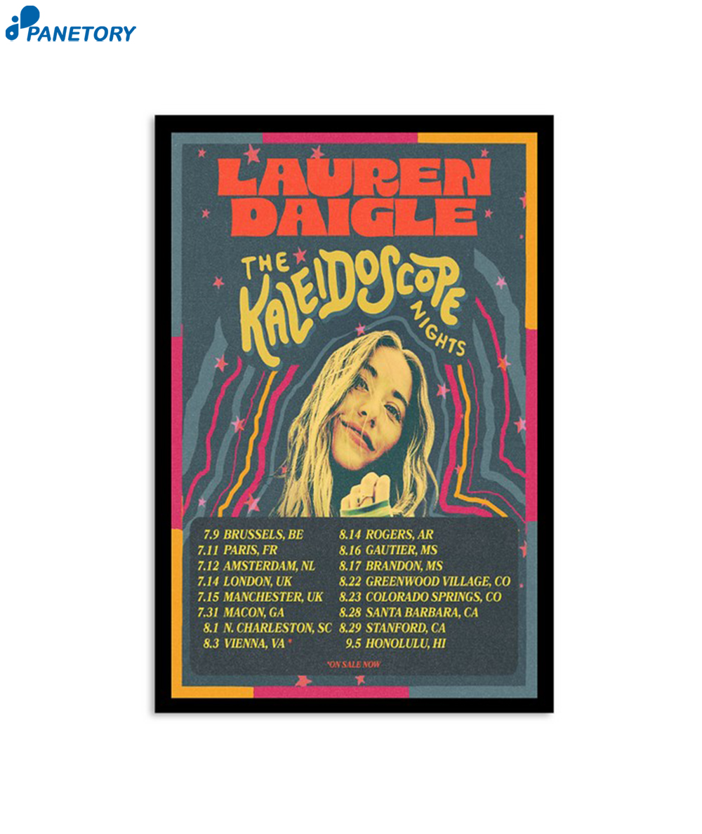Lauren Daigle The Kaleidoscope 2024 Tour Poster 2 Lauren Daigle The Kaleidoscope 2024 Tour Poster