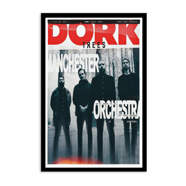 Manchester Orchestra Upcote Farm Withington July 10-13 2024 Poster