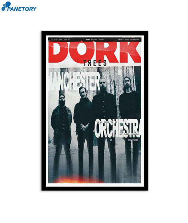 Manchester Orchestra Upcote Farm Withington July 10-13 2024 Poster