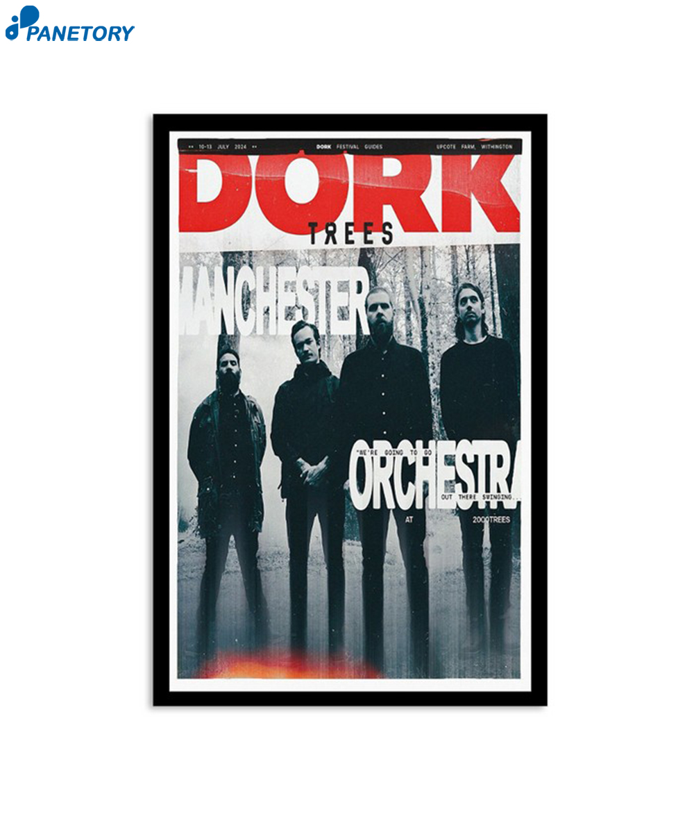 Manchester Orchestra Upcote Farm Withington July 10-13 2024 Poster 2 Manchester Orchestra Upcote Farm Withington July 10-13 2024 Poster