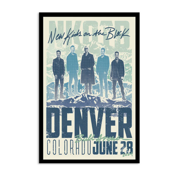 New Kids On The Block Ball Arena Denver Co June 28 2024 Poster
