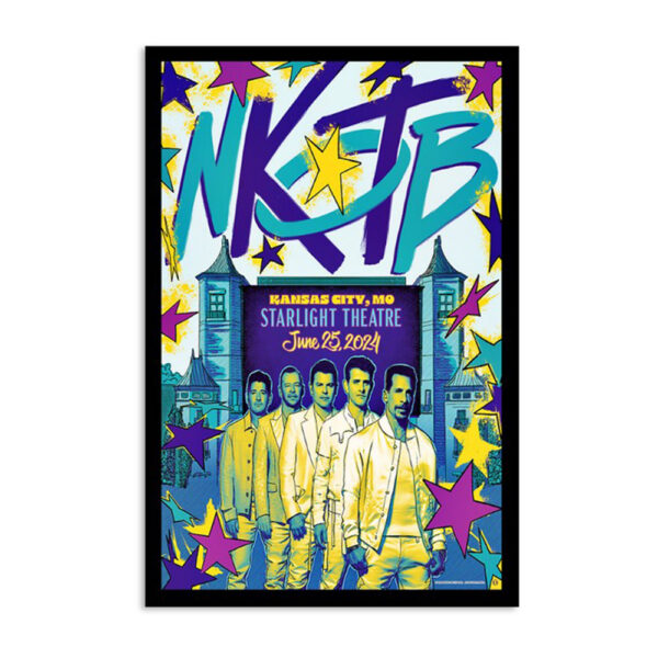 New Kids On The Block June 25 2024 Starlight Theatre In Kansas City MO Poster