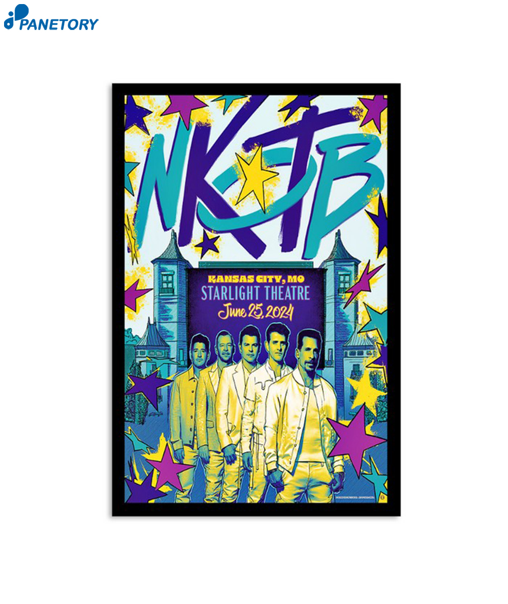 New Kids On The Block June 25 2024 Starlight Theatre In Kansas City MO Poster 2 New Kids On The Block June 25 2024 Starlight Theatre In Kansas City Mo Poster
