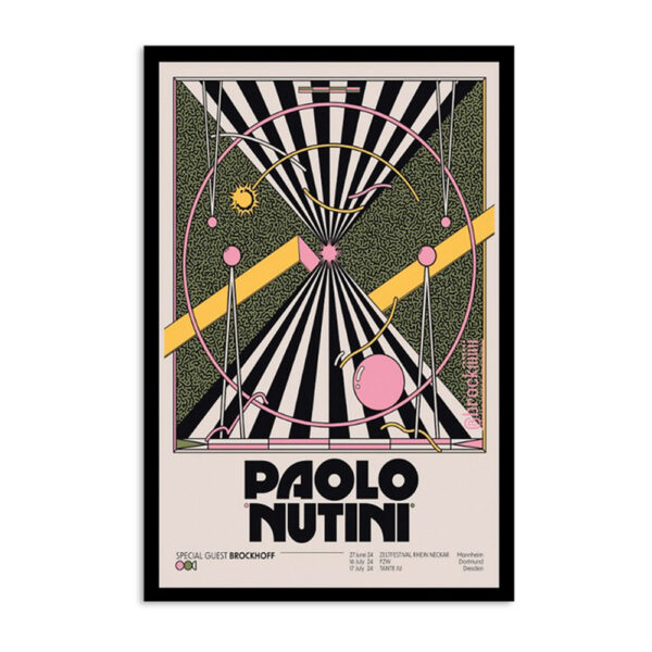 Paolo Nutini Zeltfestival Rhein Neckar Rheinau Germany June 27 2024 Poster