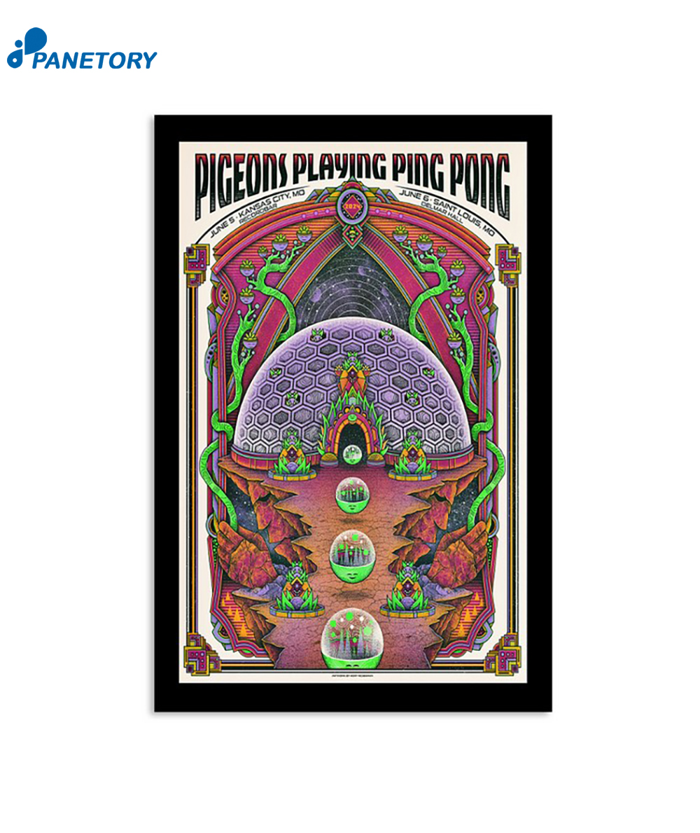 Pigeons Playing Ping Pong Jun 5-6 2024 Mo Poster 2 Pigeons Playing Ping Pong Jun 5-6 2024 Mo Poster
