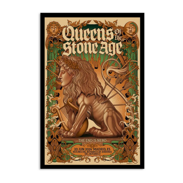 Queens Of The Stone Age Noches Del Botanico Madrid Es June 20 2024 Poster