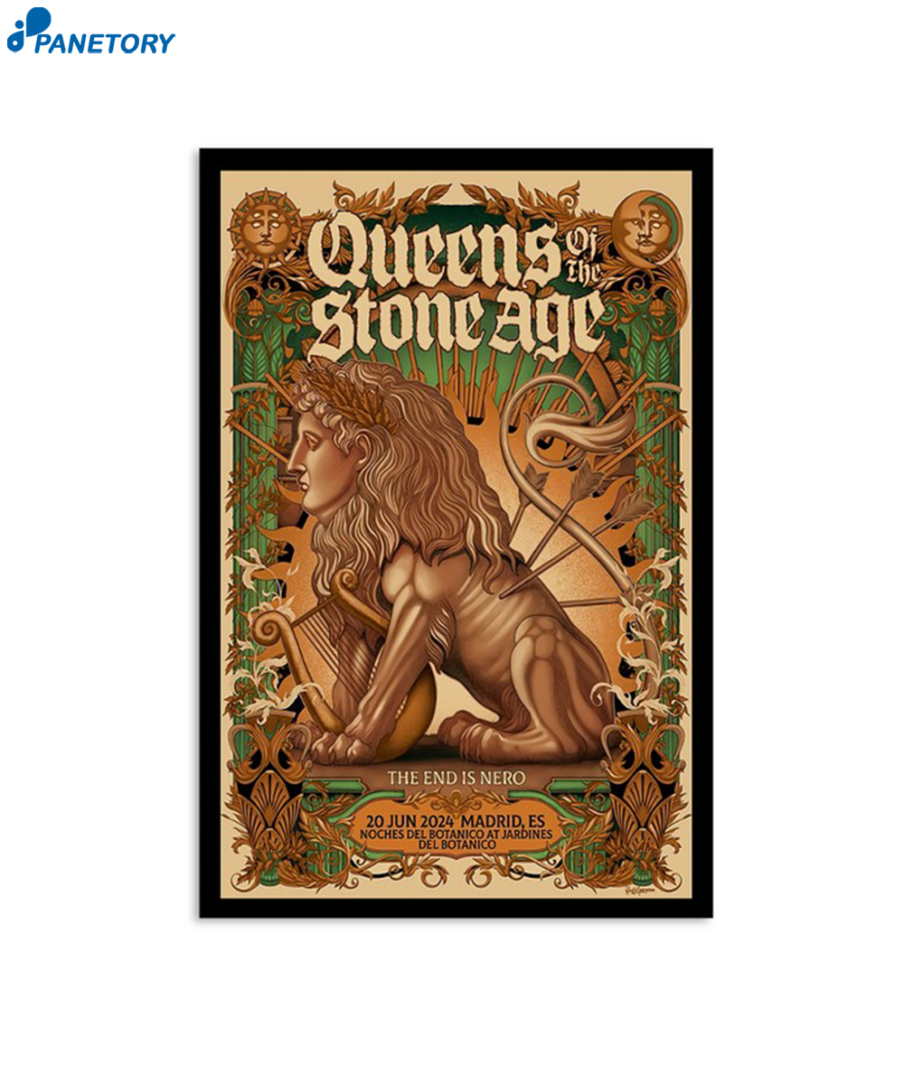 Queens Of The Stone Age Noches Del Botanico Madrid Es June 20 2024 Poster 2 Queens Of The Stone Age Noches Del Botanico Madrid Es June 20 2024 Poster