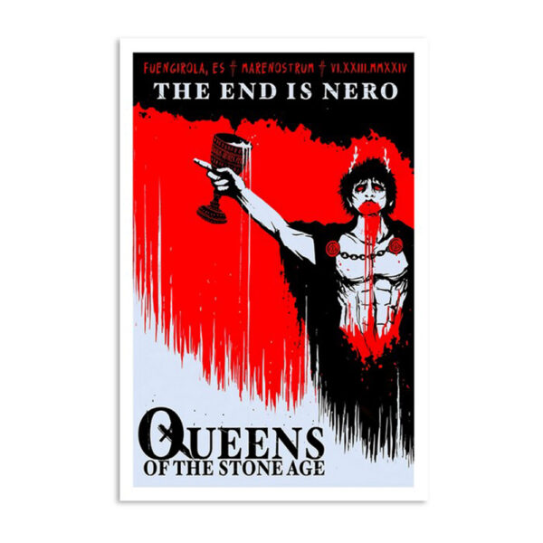 Queens Of The Stone Age June 23 2024 Marenostrum Music Castle Park Fuengirola ES Poster