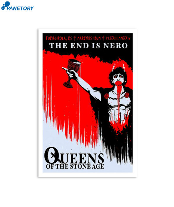 Queens Of The Stone Age June 23 2024 Marenostrum Music Castle Park Fuengirola ES Poster