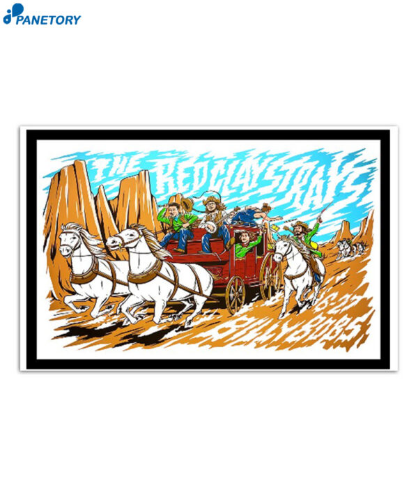 Red Clay Strays Billy Bob's Fort Worth Tx June 27 2024 Poster