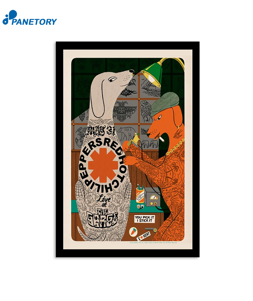 Red Hot Chili Peppers May 31st 2024 Gorge Amphitheatre Washington DC Poster 2 Red Hot Chili Peppers May 31st 2024 Gorge Amphitheatre Washington Dc Poster