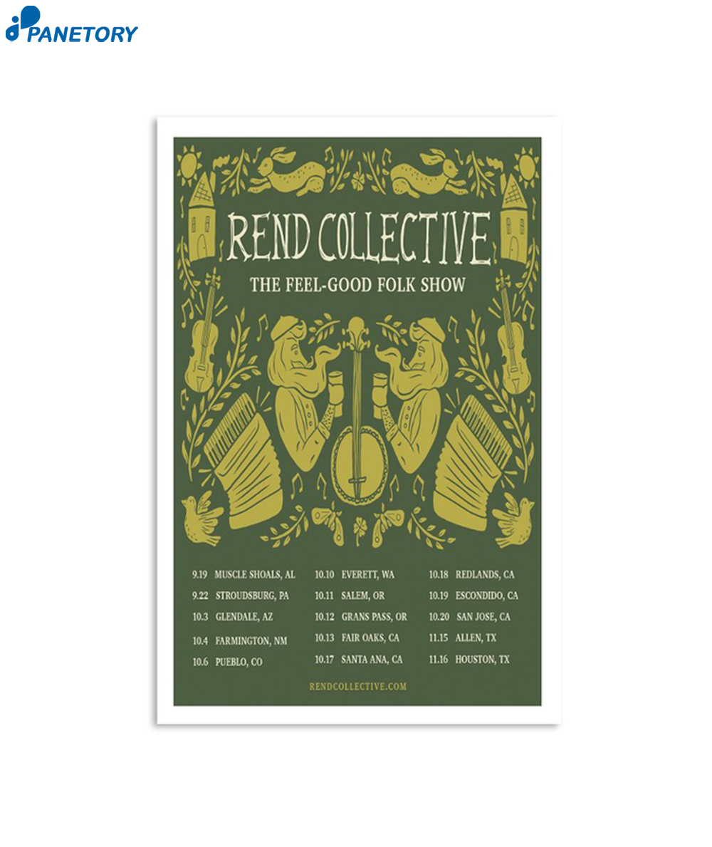 Rend Collective The Feel Good Folk Show Tour Poster 2 Rend Collective The Feel Good Folk Show Tour Poster