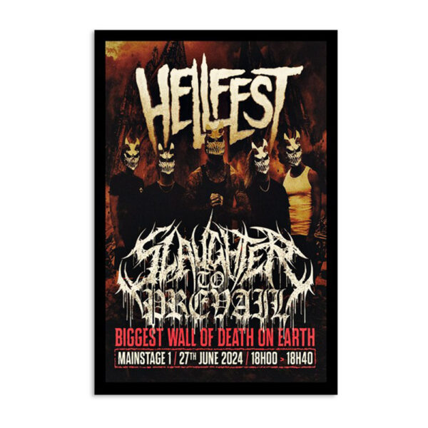 Slaughter To Prevail Hellfest 2024 Poster