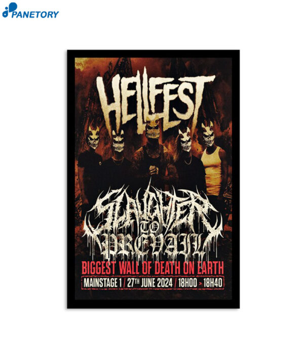 Slaughter To Prevail Hellfest 2024 Poster