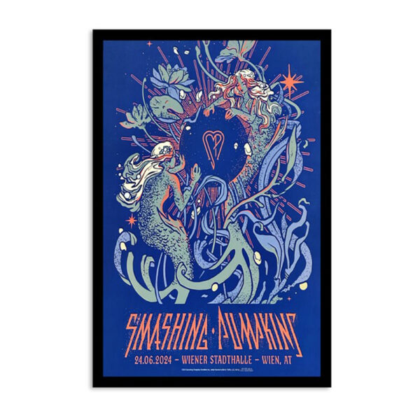 Smashing Pumpkins June 24 2024 Wiener Stadthalle Halle D Wien AT Poster