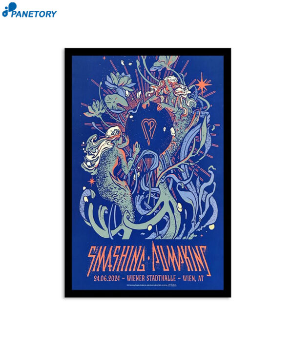 Smashing Pumpkins June 24 2024 Wiener Stadthalle Halle D Wien AT Poster