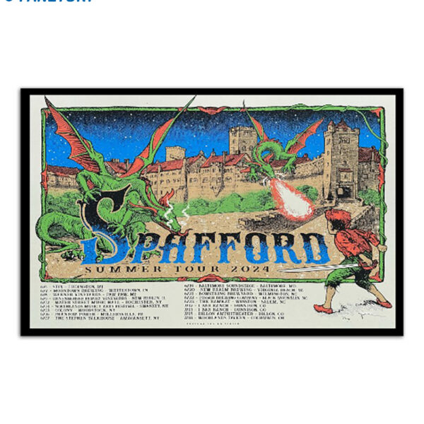 Spafford Summer Tour 2024 Poster