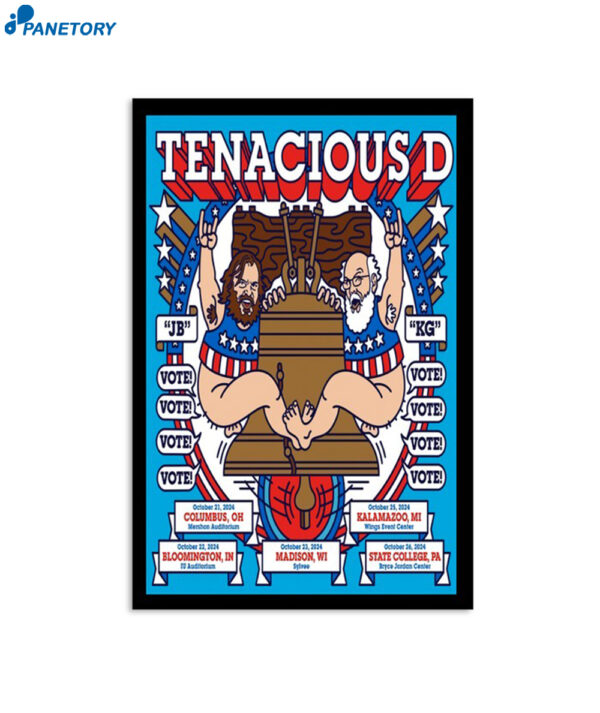 Tenacious D Rock The Vote Tour Poster