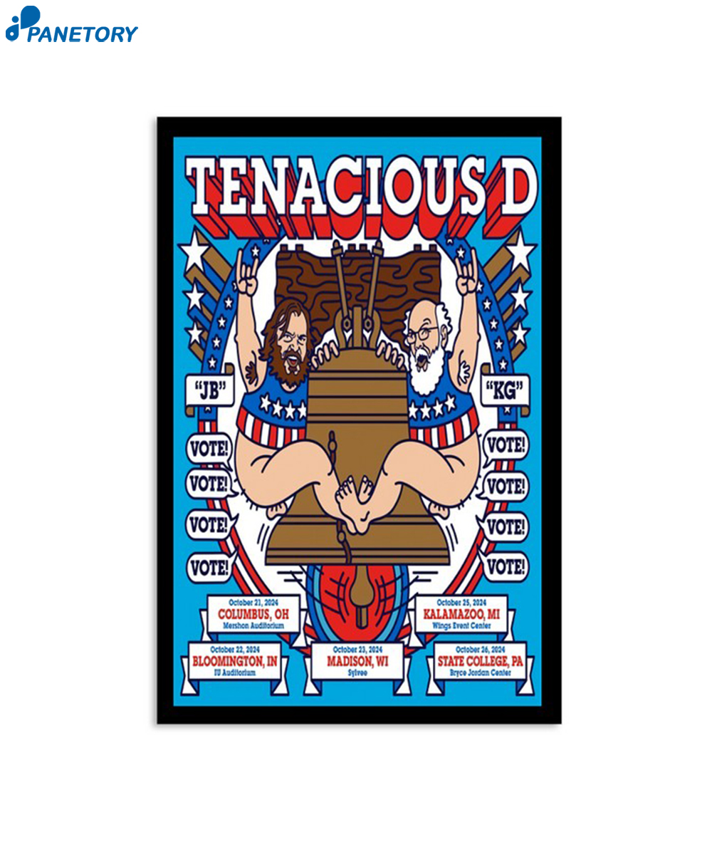 Tenacious D Rock The Vote Tour Poster 2 Tenacious D Rock The Vote Tour Poster