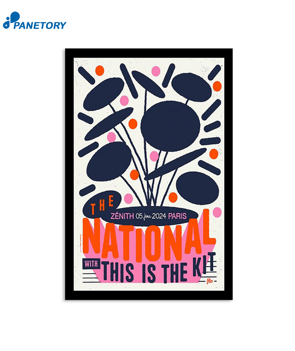 The National The Zénith Paris France June 5 2024 Poster 2 The National The Zénith Paris France June 5 2024 Poster