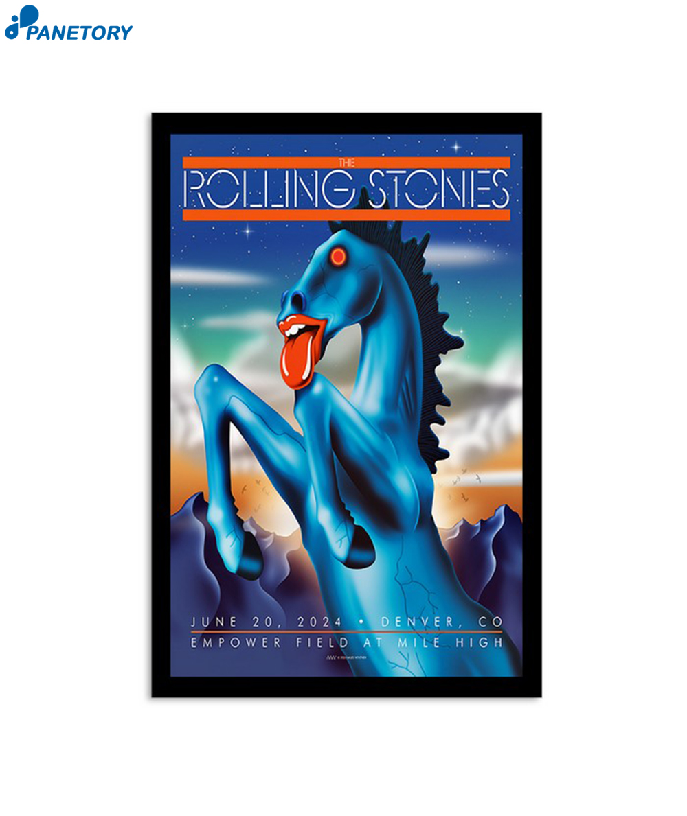 The Rolling Stones Jun 20 2024 Empower Field At Mile High CO Poster 2 The Rolling Stones Empower Field At Mile High Co Jun 20 2024 Poster