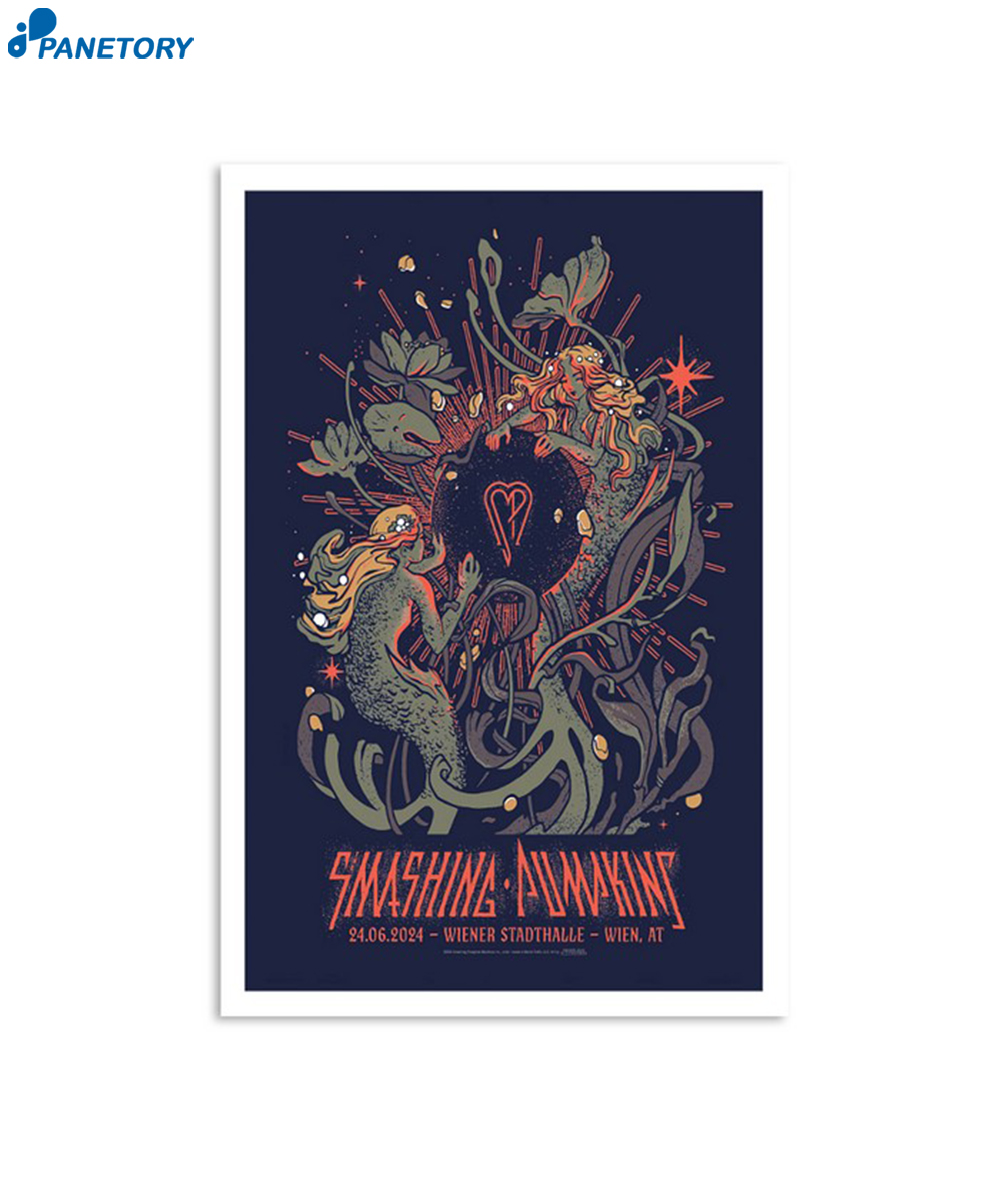 The Smashing Pumpkins June 24 2024 Wiener Stadthalle Wien AT Poster 2 The Smashing Pumpkins June 24 2024 Wiener Stadthalle Wien At Poster