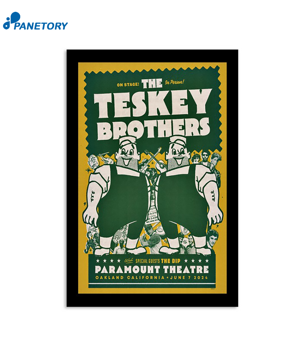 The Teskey Brothers Jun 7 2024 Oakland Ca Poster 2 The Teskey Brothers Jun 7 2024 Oakland Ca Poster