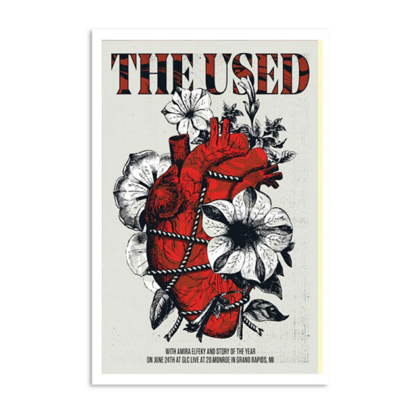 The Used Glc June 24 2024 Live At 20 Monroe Grand Rapids MI Poster