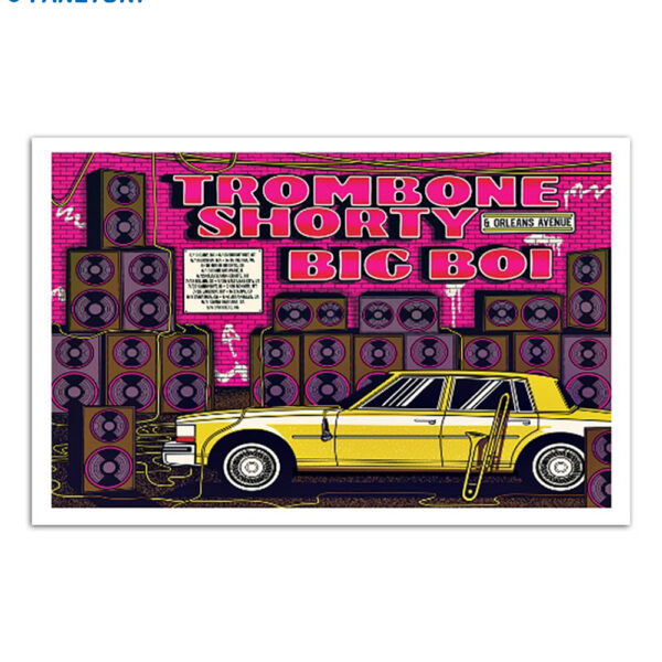 Trombone Shorty And Big Boi Summer Tour 2024 Poster