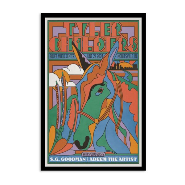 Tyler Childers Ruoff Music Center Noblesville In June 27 2024 Poster
