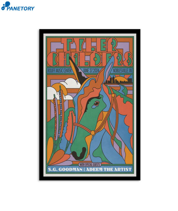 Tyler Childers Ruoff Music Center Noblesville In June 27 2024 Poster