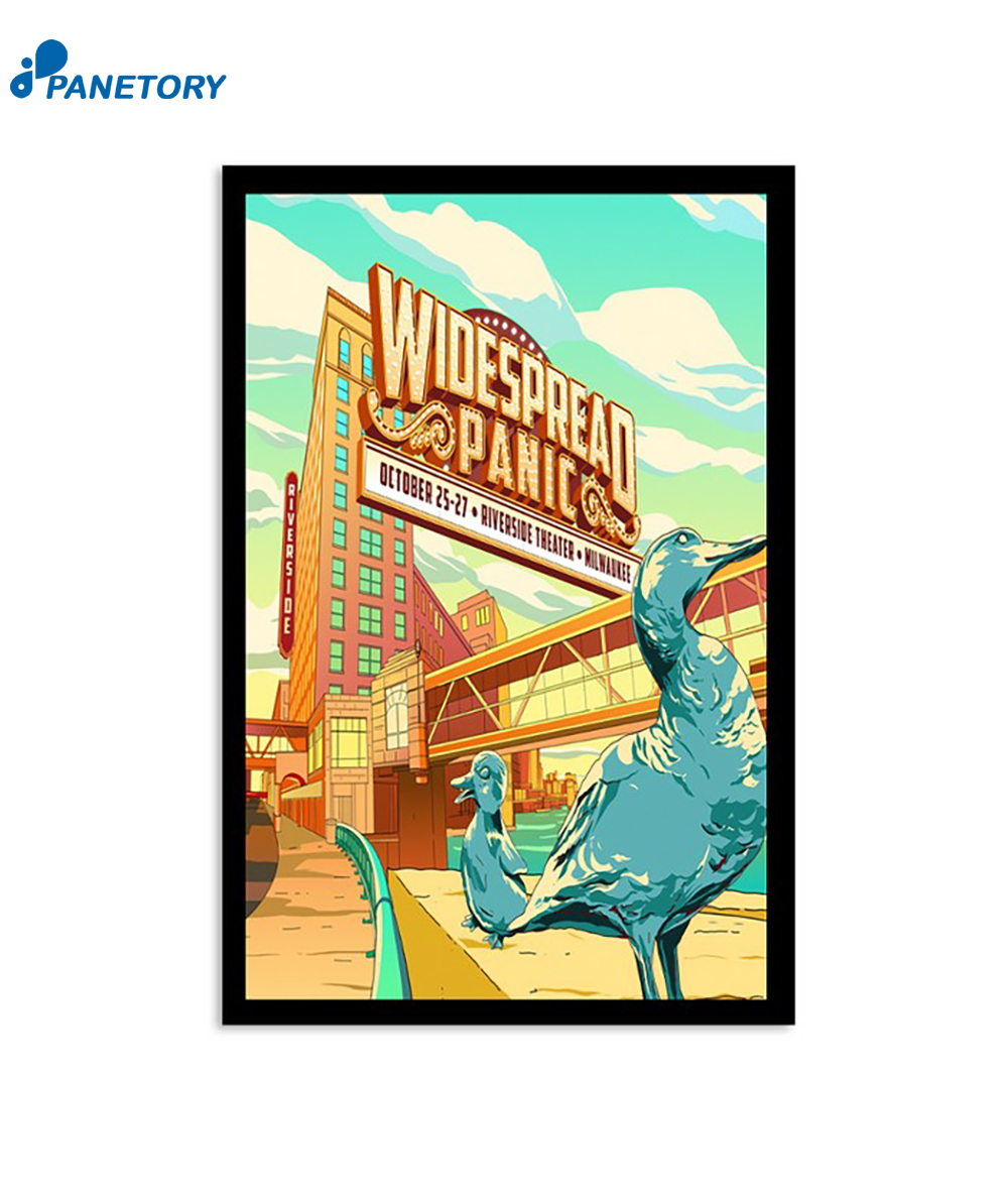 Widespread Panic October 25-27 2024 The Riverside Theater MI Poster 2 Widespread Panic October 25-27 2024 The Riverside Theater Milwaukee Wi Poster