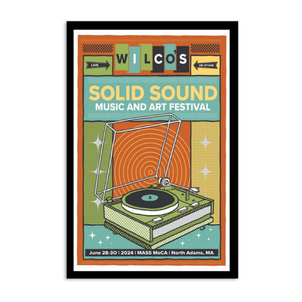 Wilco At Solid Sound Festival In North Adams Ma June 28-30 2024 Poster