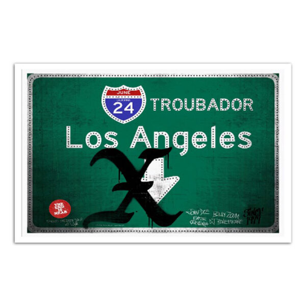 X The Band June 24 2024 Troubadour Los Angeles Ca Poster