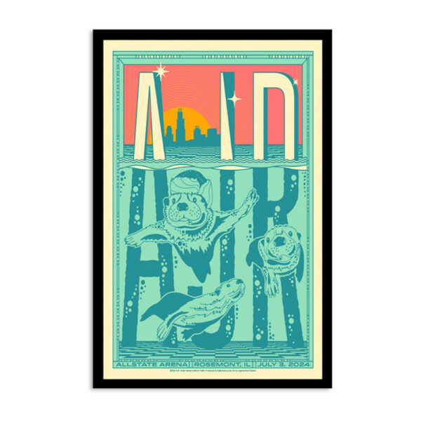 Ajr Allstate Arena Rosemont Il July 3 2024 Poster