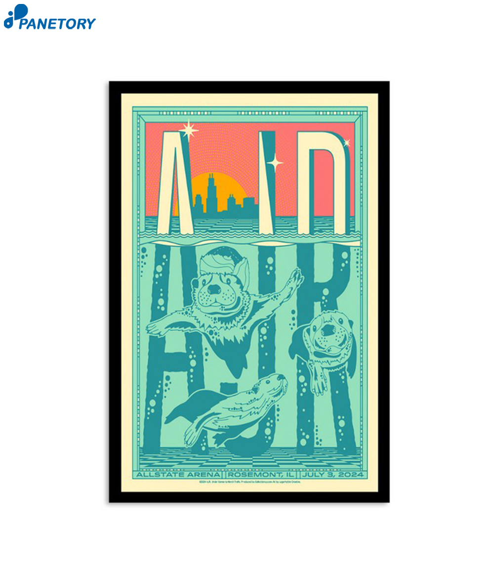 Ajr Allstate Arena Rosemont Il July 3 2024 Poster 2 Ajr Allstate Arena Rosemont Il July 3 2024 Poster