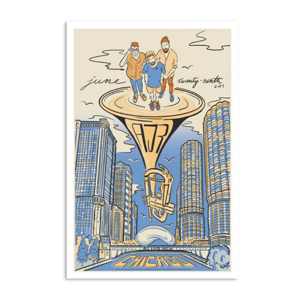 Ajr June 29 2024 Allstate Arena Rosemont Il Poster